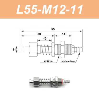 Vacuum suction cup base Big head 11mm hardware manipulator fixture accessories pneumatic support tail air inlet-BOLTTE