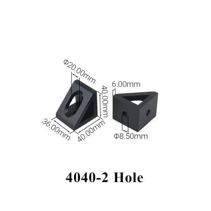 4Pcs/Lot Aluminum Profile Right Angle Triangle Block Triangle Connector Bracket for 2020 3030 4040 4545 2040 3060 Alu Profiles