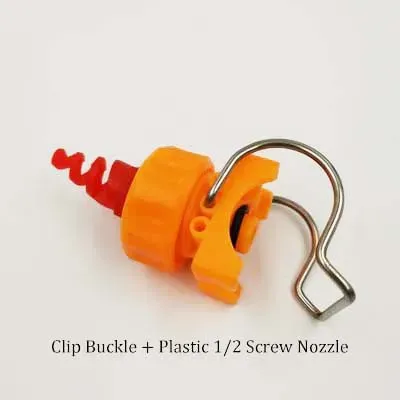Clip Button Nozzle Front Treatment Buckle Coating Industrial Cleaning PP Universal Adjustable Spherical Conical Spray Head
