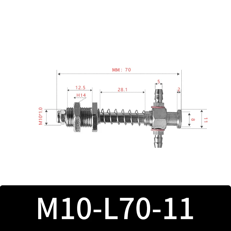 M10-11 Series Big Head Manipulator Pneuamtic Parts Fixture Rubber Sucker Pad Silicone Vacuum Suction Cup Mount-BOLTTE