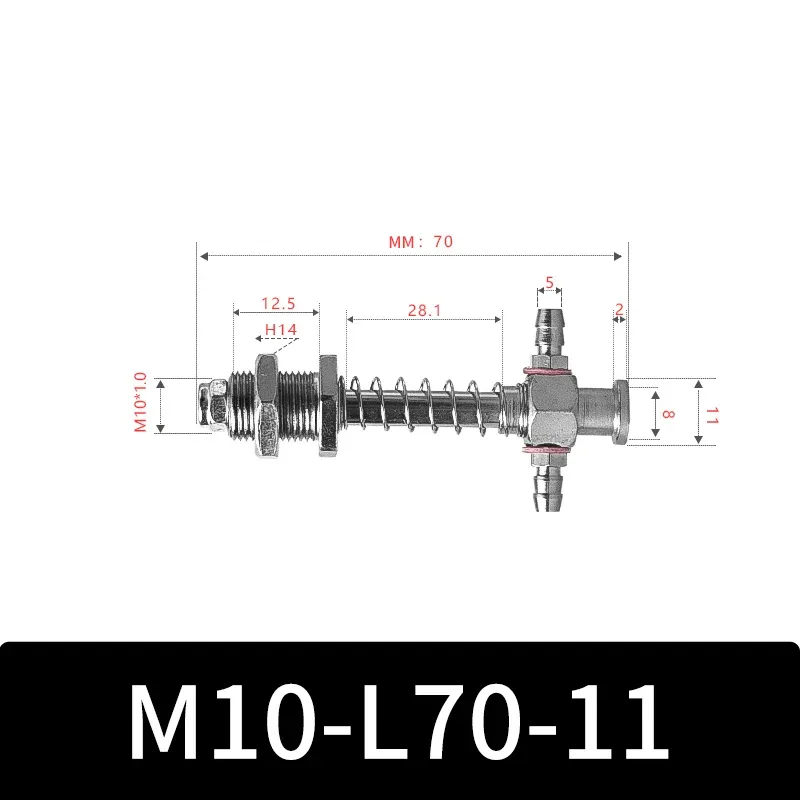 M10-11 Series Big Head Manipulator Pneuamtic Parts Fixture Rubber Sucker Pad Silicone Vacuum Suction Cup Mount-BOLTTE