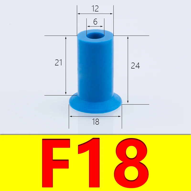 Flat Vacuum Suction Cup Industrial Bag Opening Suction Nozzle Film Plastic Bag PE Bag Suction Cup Strong Suction Force F18