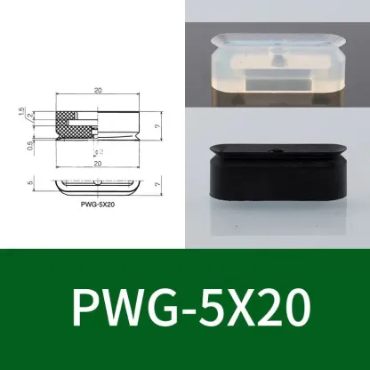 High-Strength Pneumatic Vacuum Suction Cup PWG Series Rectangular/Oval Industrial Sucker Gripper Pad for Quick Pickup Automation-BOLTTE