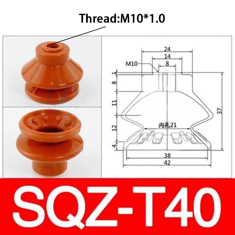 Pneumatic Vacuum Suction Cup SQZ Silicone Sucker for Injection Molding Machine Automatic Grab Workpiece Manipulator Accessories-BOLTTE