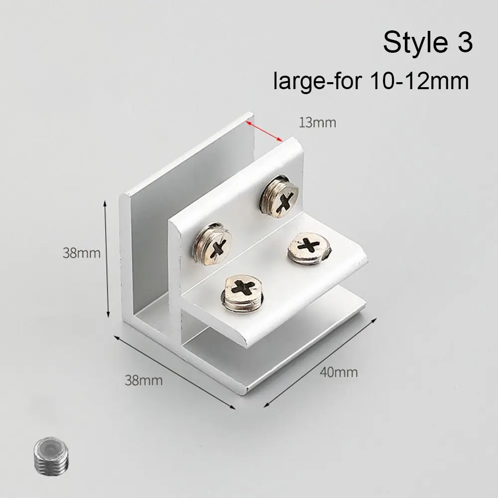 Thicken Panel Bracket Glass Clamp Shelves Clips Furniture Hardware Shelf Holder Clip Shelf Holder Support For 6-12mm