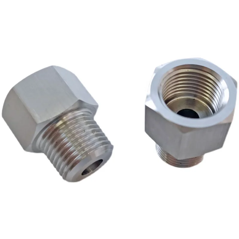 M10/14/20 1/8" 1/4" 3/8" 1/2" BSP NPT Female Male Stainlessl Reducer Bushing Pipe Fitting Connector Coupler High Pressure Gauge-BOLTTE