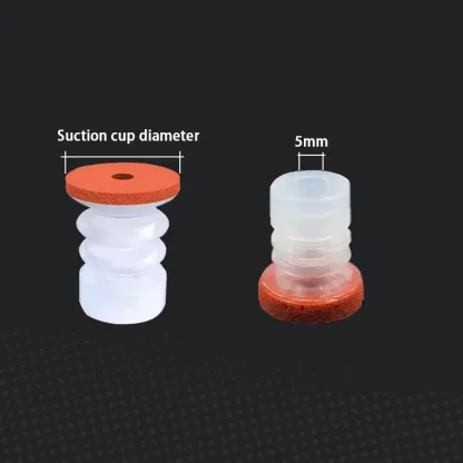 10PCS Vacuum Suction Cup Sponge Traceless Suction for Smooth Surface  5mm Mounting Hole Sucker for Injection Molding Machine,