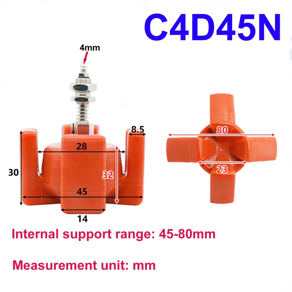 Robot arm four claw flexible gripper injection molding machine Silicone pneumatic expansion cylinder