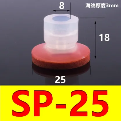 5 PCS Mechanical arm sponge vacuum suction cup strong suction nozzle industrial pneumatic accessories SP DP-08 10 12 15 20 25 30-BOLTTE