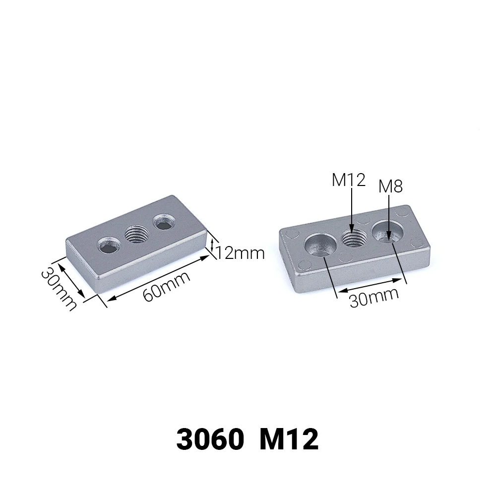 4PCS Aluminum Alloy End Connection Plate 3060 4080 4590 6060 8080 Caster Adjustable Levelling Feet Support aluminium profile