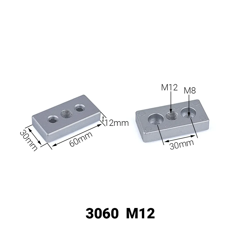4PCS Aluminum Alloy End Connection Plate 3060 4080 4590 6060 8080 Caster Adjustable Levelling Feet Support aluminium profile