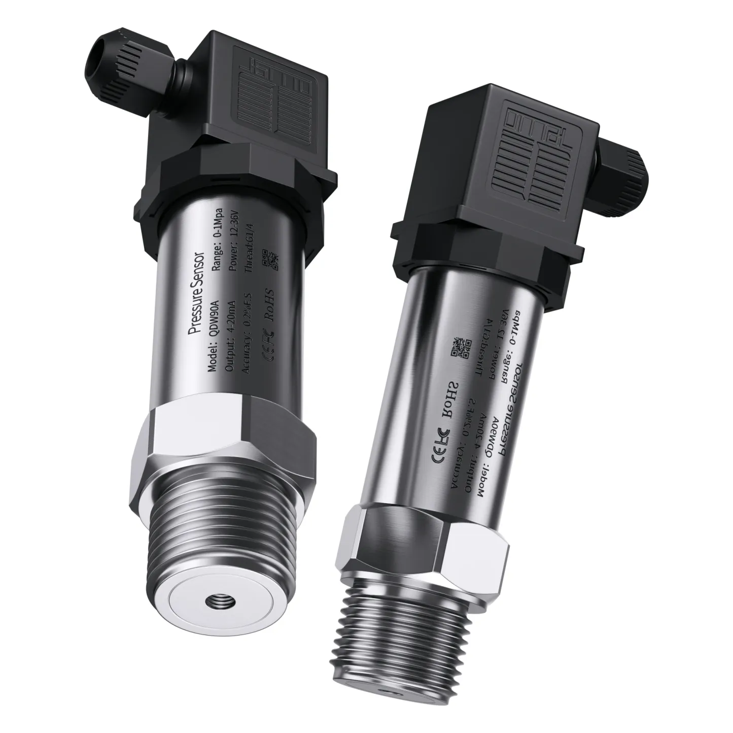 Water Fuel Diesel Pressure Transducer Output 4-20mA RS485 0-10V 0-5V 1-5V 0.5-4.5V 0-3.3V Pressure Sensor 10kPa 1.6Mpa 100psi-BOLTTE