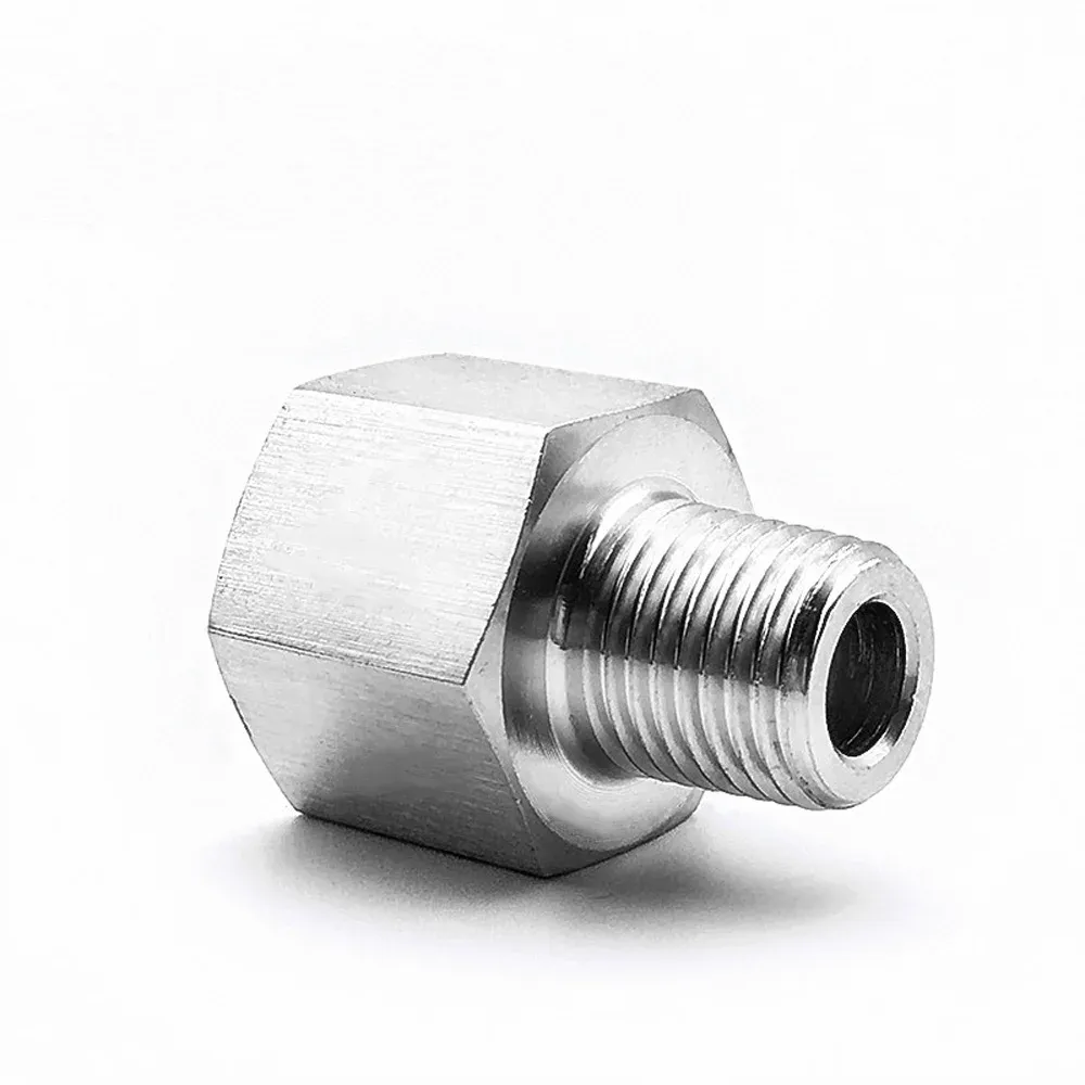 M10/14/20 1/8" 1/4" 3/8" 1/2" BSP NPT Female Male Stainlessl Reducer Bushing Pipe Fitting Connector Coupler High Pressure Gauge-BOLTTE