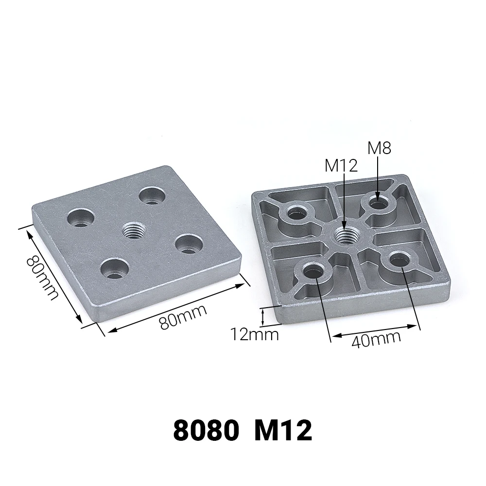 4PCS Aluminum Alloy End Connection Plate 3060 4080 4590 6060 8080 Caster Adjustable Levelling Feet Support aluminium profile