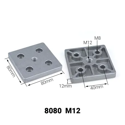 4PCS Aluminum Alloy End Connection Plate 3060 4080 4590 6060 8080 Caster Adjustable Levelling Feet Support aluminium profile
