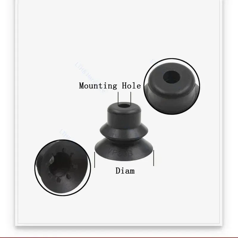  Vacuum Sucker VP10RSN/VP20BSN Silicone Double Multi-layer Nozzle Injection Molding Machine Manipulator Accessories-BOLTTE