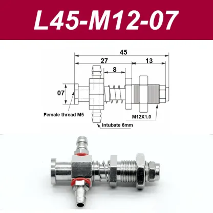 Vacuum suction cup base samll head 7mm hardware manipulator fixture accessories pneumatic support tail Side air intake-BOLTTE