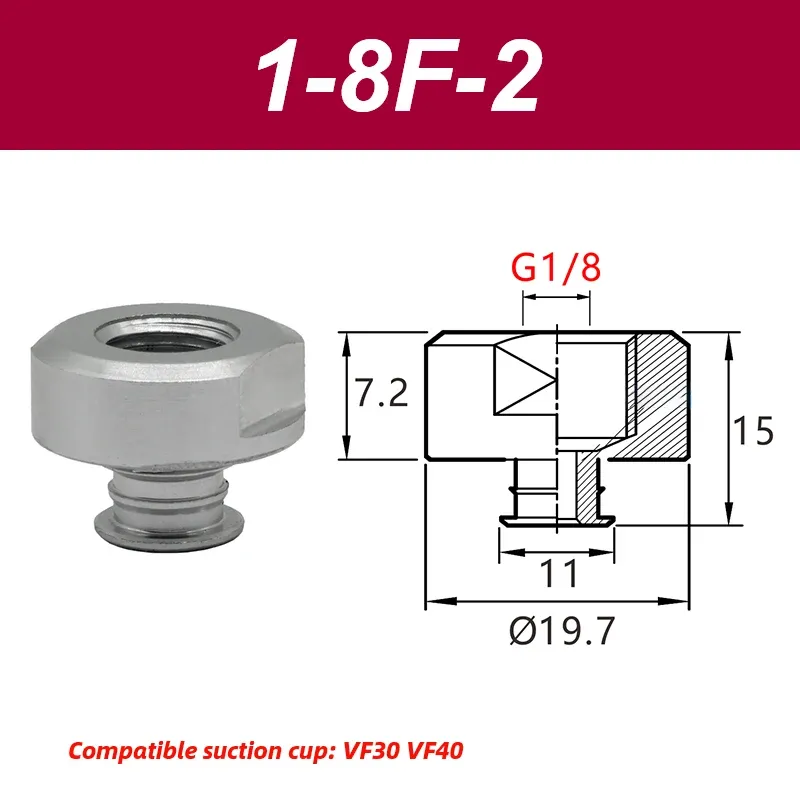 VF Series Manipulator silicone vacuum suction cup VF15/20/25/30/40/50 industrial pneumatic components accessories-BOLTTE