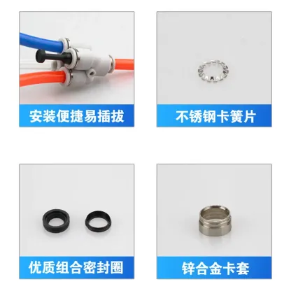 4 6 8 10 12mm Tube OD Y-Shaped 4 Ways Splitter Block Distribution Plastic Pneumatic Air Pipe Fitting Push In Connector-BOLTTE