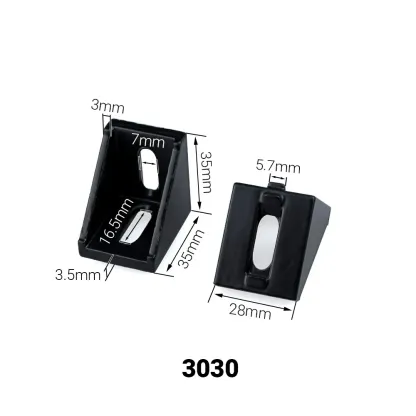 20/10/5Pcs Corner Fitting Angle Aluminum Connector Bracket Fastener 2020 3030 4040 4545 for Aluminium Profile