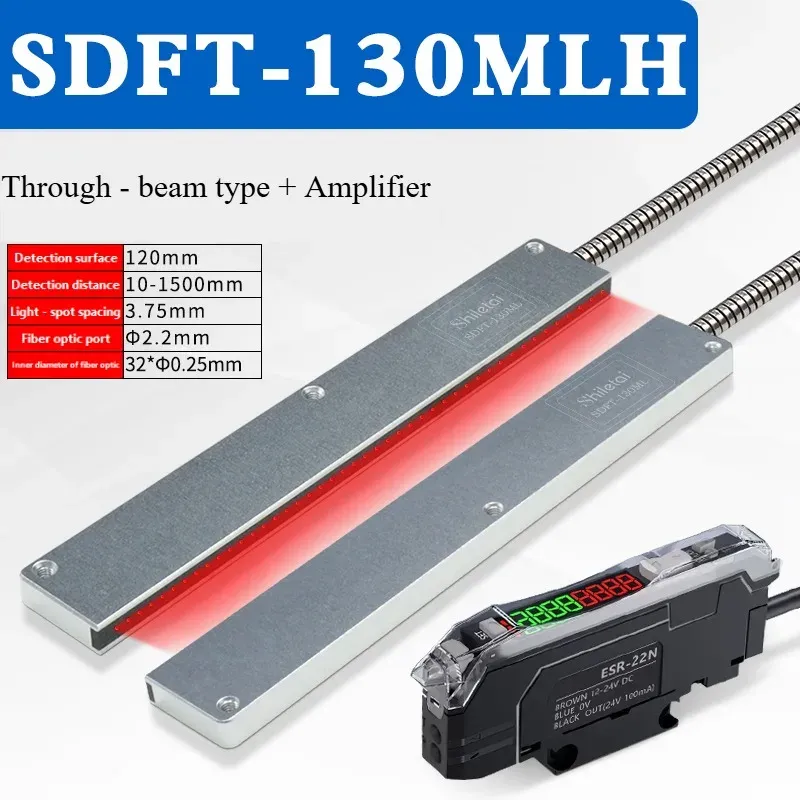 STC-10MLD Rectangular Matrix Fiber Sensor Amplifier Area Detection Diffuse Reflection Grating Counting Photoelectric Sensor-BOLTTE
