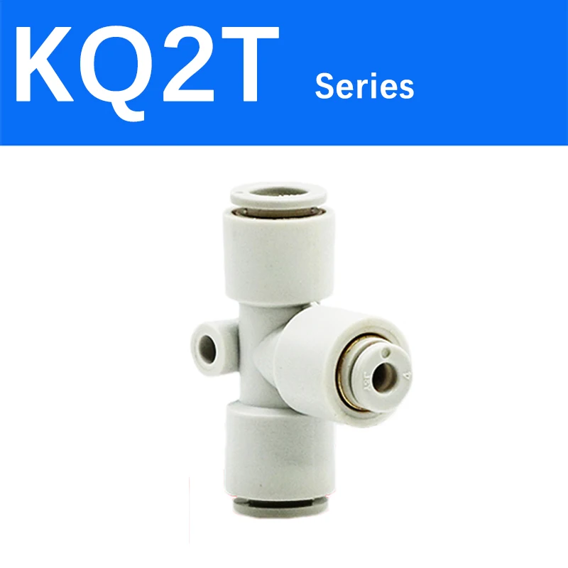 Pneumatic Fitting direct variable diameter air connector Plastic Push fit Union T Shape KQ2T/KQ2H/KQ2U04-06/06-08/08-10/10-12-BOLTTE