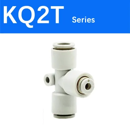 Pneumatic Fitting direct variable diameter air connector Plastic Push fit Union T Shape KQ2T/KQ2H/KQ2U04-06/06-08/08-10/10-12-BOLTTE