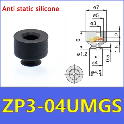 5PCS/PACK  ZP3-UM Series Vacuum Suction Cup Pneumatic Manipulator Suction Cup Accessories for Industrial Use ZP3-04-UM-BOLTTE