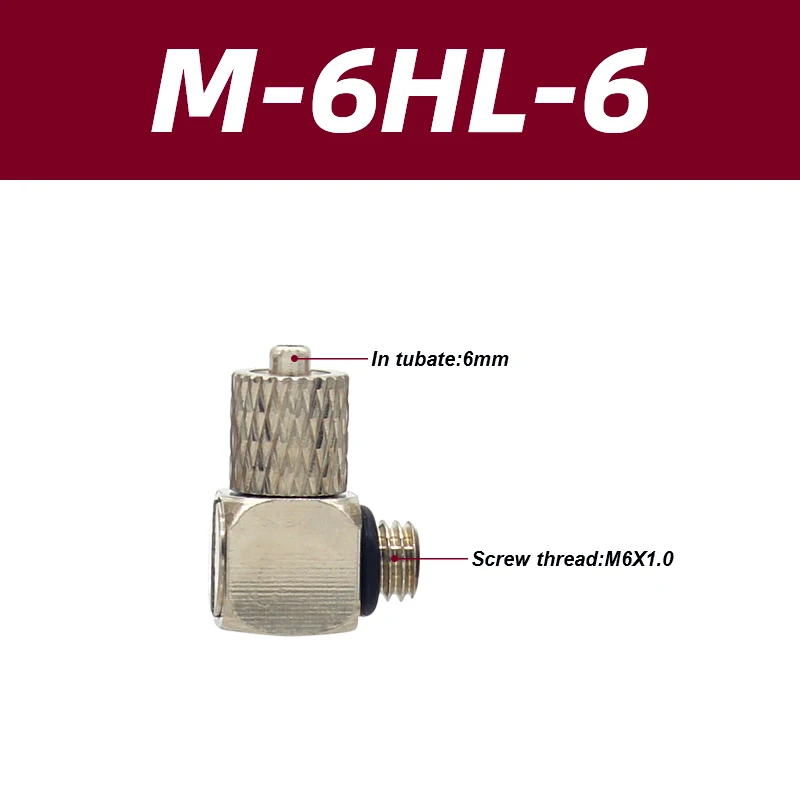 5PCS 10PCS Mini Micro Pneumatic Pipe Fitting Hose 3/4/5/6mm Male Thread M3 M4 M5 M6 Copper Straight/Elbow Type Quick Connector-BOLTTE