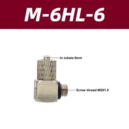 5PCS 10PCS Mini Micro Pneumatic Pipe Fitting Hose 3/4/5/6mm Male Thread M3 M4 M5 M6 Copper Straight/Elbow Type Quick Connector-BOLTTE