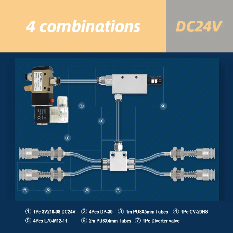 Manipulator Vacuum Suction Cup Set Suction Cup Assembly Pneumatic Sucker Mechanical Injection Molding Machine Accessories