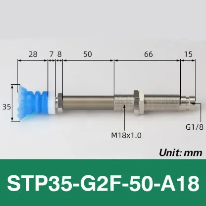 Open bag vacuum suction cup industrial STP35S/60S suction soft packaging silicone mechanical arm accessories suction nozzle lip-BOLTTE