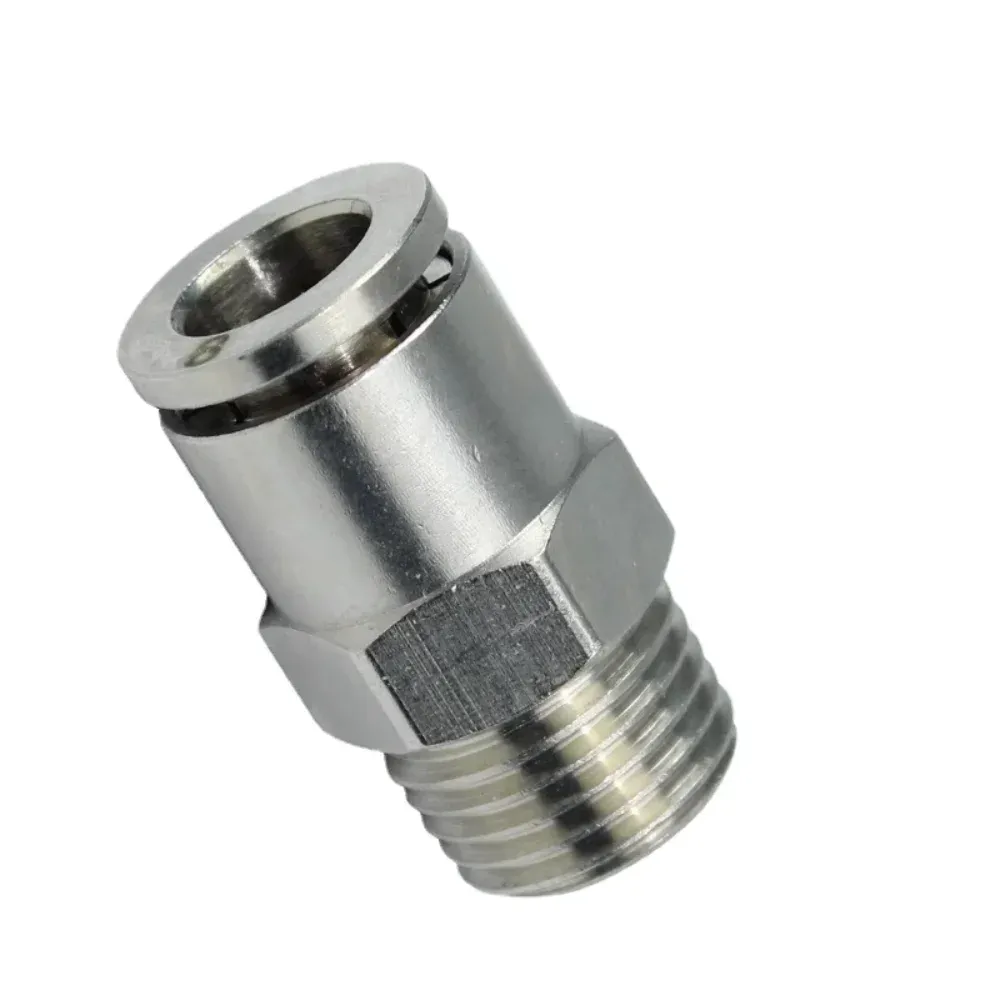 PC POC PL PH SL M5 M6 1/8" 1/4" 3/8" 1/2" BSP Male Female Elbow Tee Pneumatic Brass Push In Quick Connector Release Air Fitting-BOLTTE