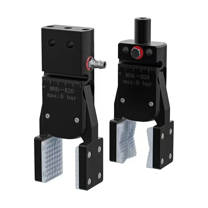 MINIB With Sensor Flat patch and Wide open grab  Air Cylinder Robotic Pneumatic Mini Robot Gripper Clamp-BOLTTE