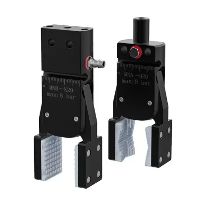 MINIB With Sensor Flat patch and Wide open grab  Air Cylinder Robotic Pneumatic Mini Robot Gripper Clamp-BOLTTE