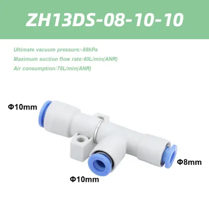 ZH Series Vacuum Ejector Body Ported Type One-touch ZH05DS-06-06-06 ZH07DL-06-06-06 Screw-in ZH05DS-01-01-01 ZH13DS-01-02-02-BOLTTE