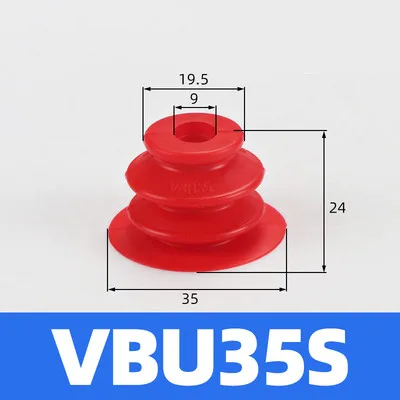 Mechanical hand vacuum suction cup industry VBU35 imported silicone high temperature resistant powerful suction nozzle pneumatic-BOLTTE
