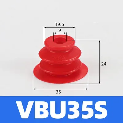 Mechanical hand vacuum suction cup industry VBU35 imported silicone high temperature resistant powerful suction nozzle pneumatic-BOLTTE