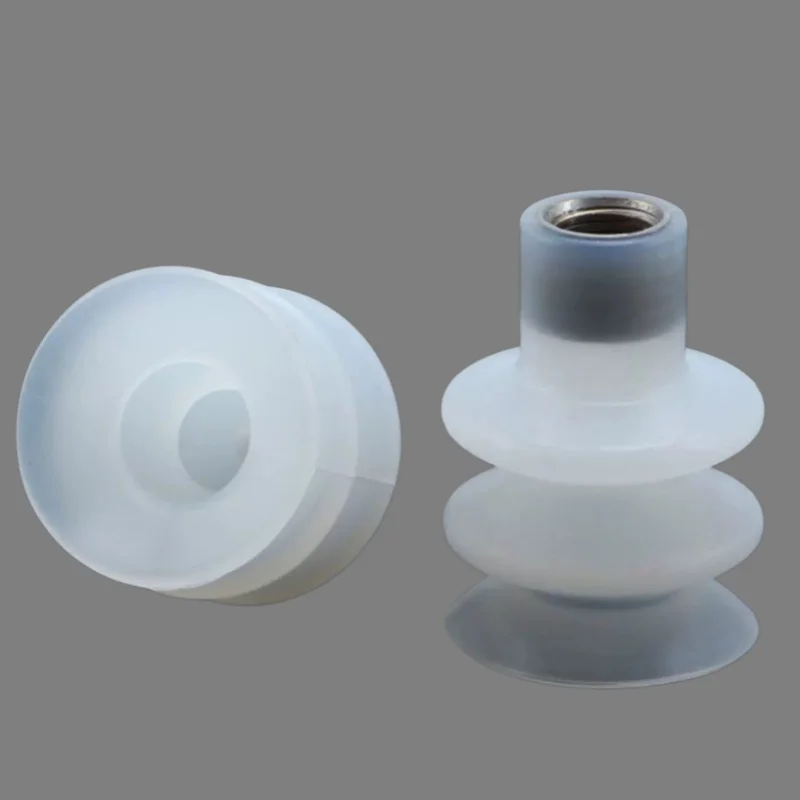 Industrial Vacuum Suction Cup Nozzle Silicone PC-40 with Screw Thread High Temperature Resistance Manipulator Accessory-BOLTTE