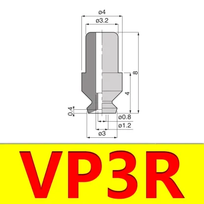  Manipulator Accessories Flat Vacuum Suction Cup Powerful Nozzle Industrial Pneumatic Accessories VP-R-BOLTTE