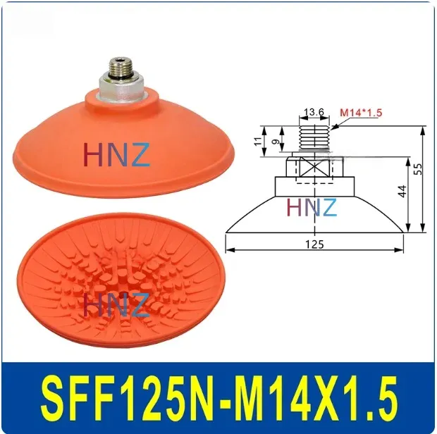 Vacuum suction cup anti-skid flat oil-resistant heavy-duty manipulator accessories SFF30/40/50NG/60/80/100/125N-BOLTTE