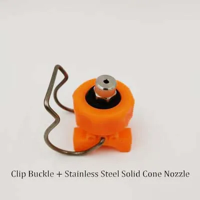 Clip Button Nozzle Front Treatment Buckle Coating Industrial Cleaning PP Universal Adjustable Spherical Conical Spray Head