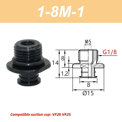 VF Series Manipulator silicone vacuum suction cup VF15/20/25/30/40/50 industrial pneumatic components accessories-BOLTTE