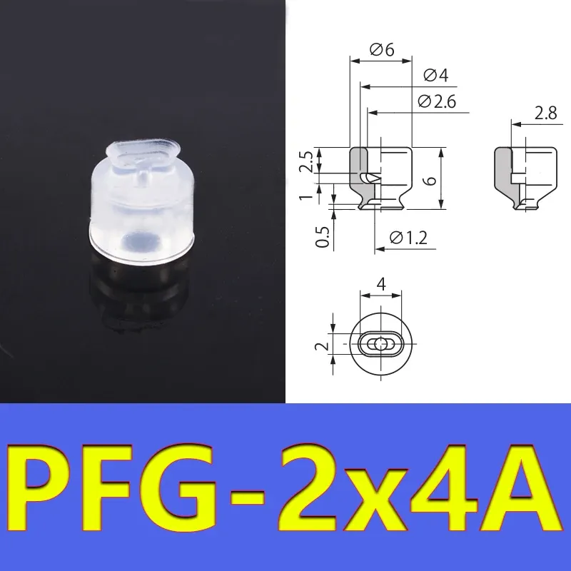 Long Oval Suction Cup Manipulator Accessories Vacuum Suction Cup Industrial Pneumatic Accessories Powerful Suction Nozzle PWG