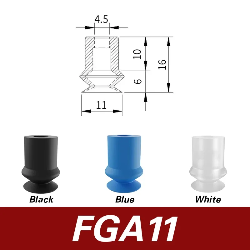 FGA11/14/16/20/22/25/33/43/53/63/78 robotic arm vacuum suction cup ripple