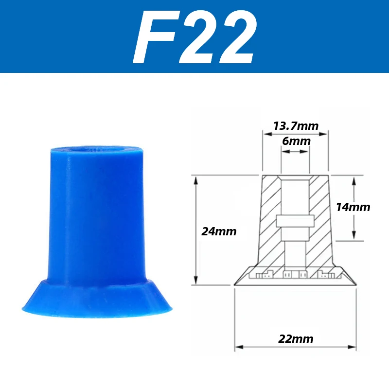 Open bag vacuum suction cup fittings film plastic bag open bag suction cup industrial F18 F22 F26 F33 manipulator vacuum nozzle