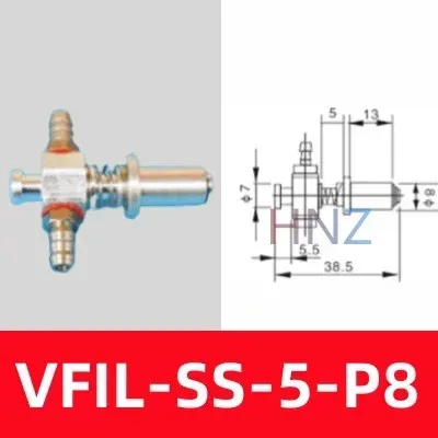 STAR aluminum suction fitting VFIL1S20P12 big head suction cup seat manipulator accessories Pneumatic tool-BOLTTE