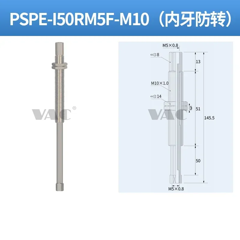 PSPE Series Fitting Bracket Shock-Absorbing Mount Built-in spring bracket with cushioning metal fittings PSPE-I10RM5M-M10-BOLTTE