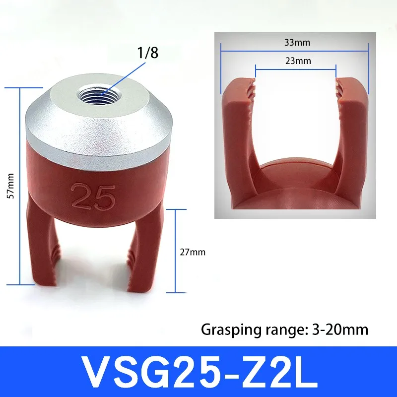 Flexible gripper fixture pneumatic vacuum suction cup mechanical arm accessories