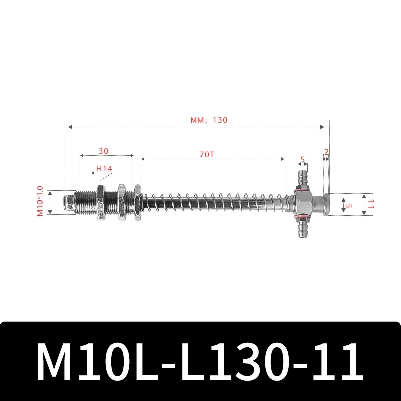 M10-11 Series Big Head Manipulator Pneuamtic Parts Fixture Rubber Sucker Pad Silicone Vacuum Suction Cup Mount-BOLTTE
